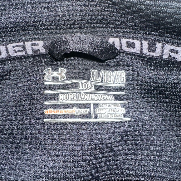 Under Armour Men's Black Quarter Zip Pullover Shirt Size: XL - Picture 9 of 9